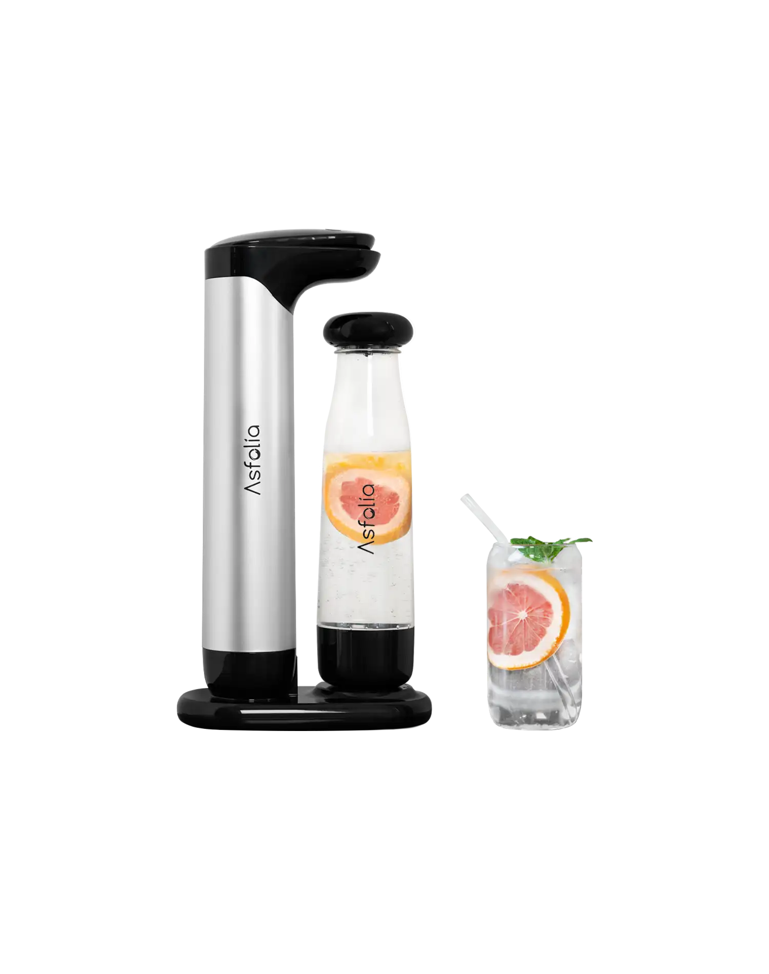 Asfolia's Oakleaf sparkling water maker and lemon soda water